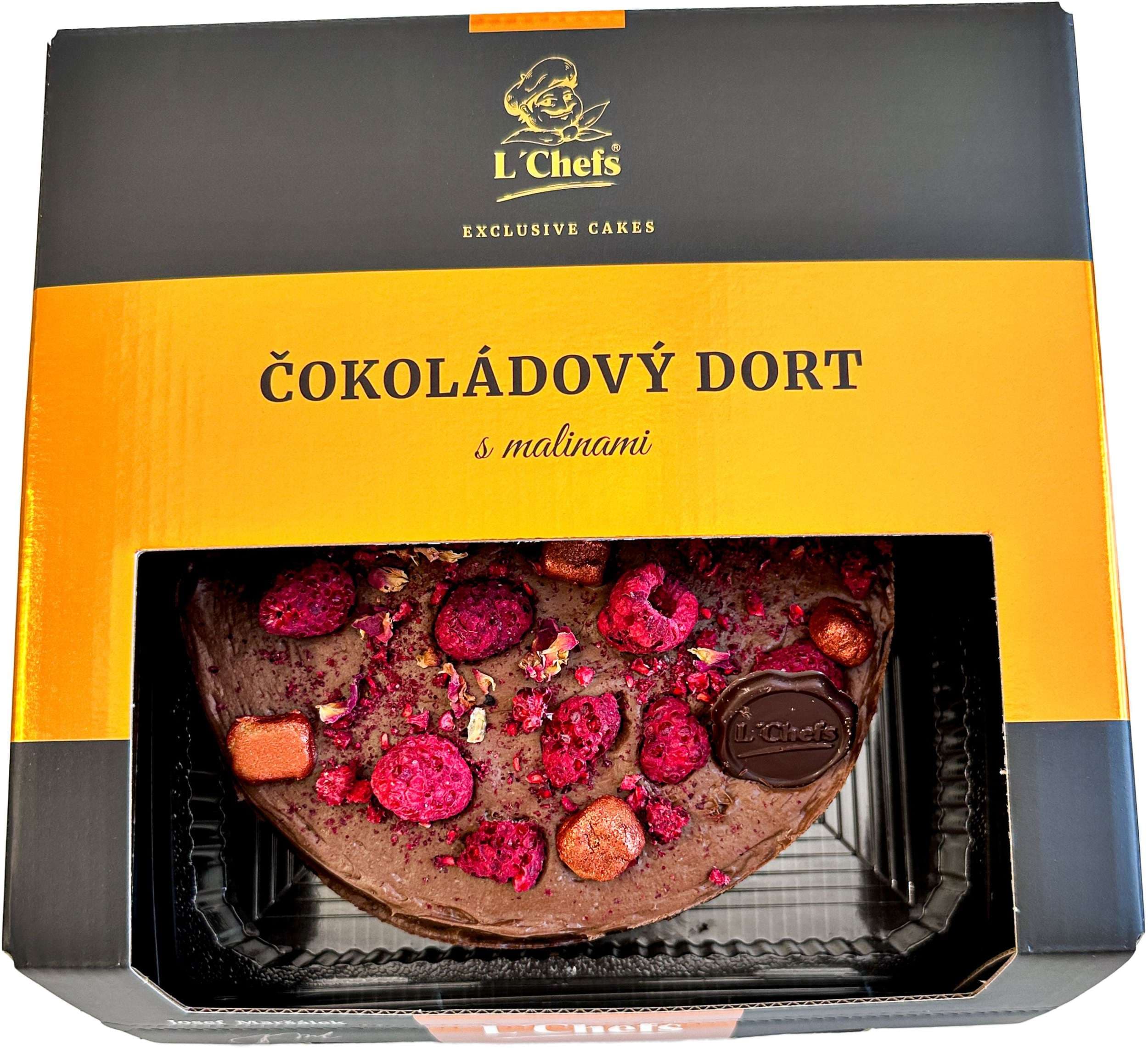 L'Chefs Čokoládový dort s malinami 600 g