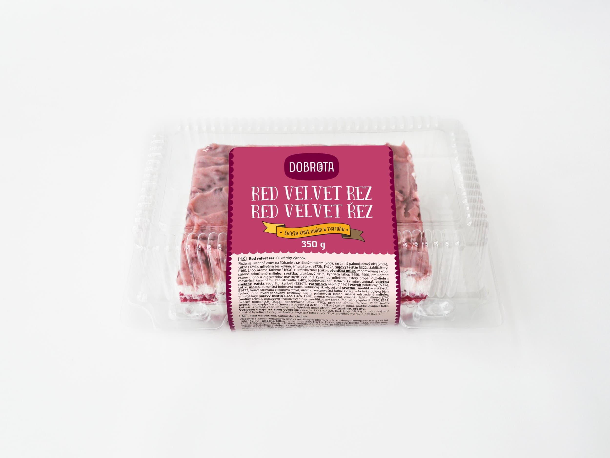 Dobrota Red velvet řez 350g