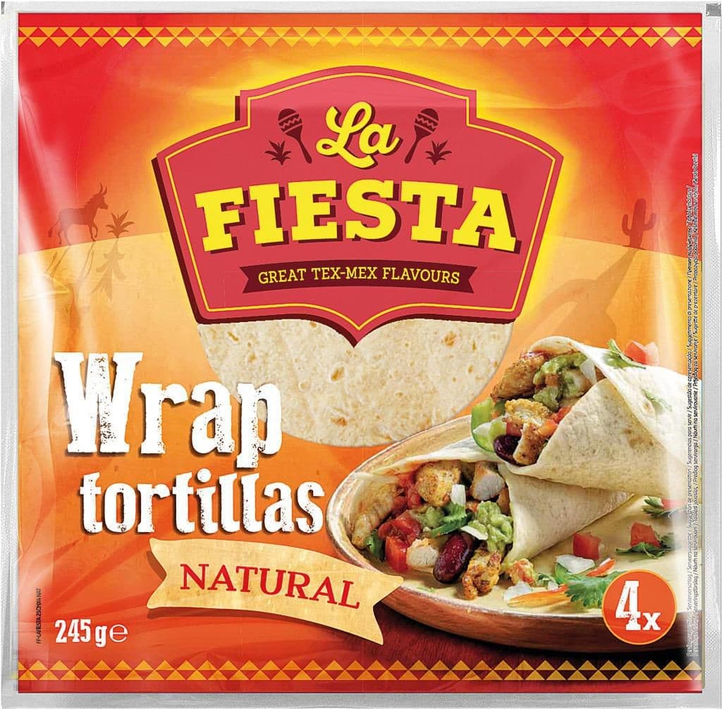La Fiesta Tortilla Wrap 25cm pšeničná 4ks 245 g