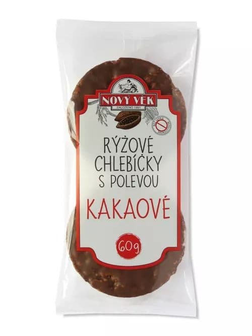Racio Nový Věk chlebíčky rýžové kakaové 60 g