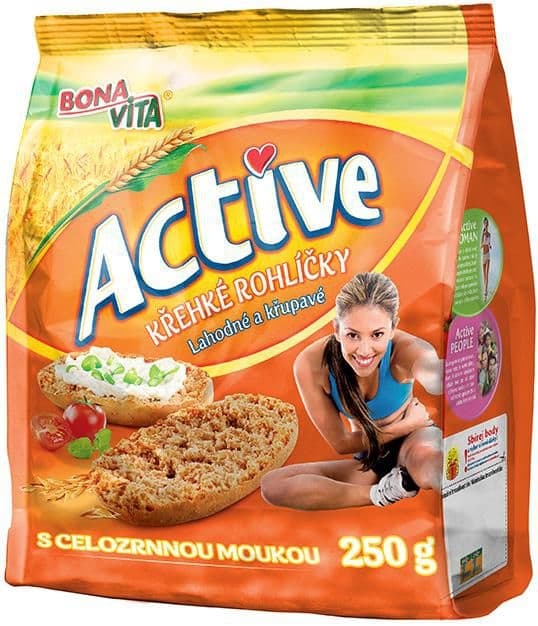 Bona Vita Active Křehké rohlíčky s celozrnnou moukou 250 g