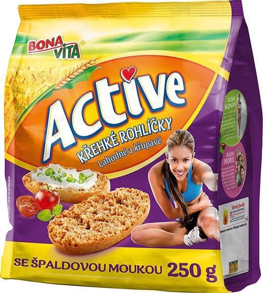Bona Vita Křehké rohlíčky špaldové 250 g