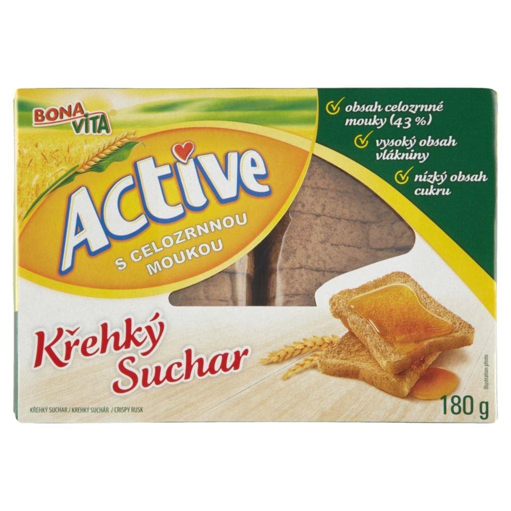 Bona Vita Active Suchar celozrnný 180 g