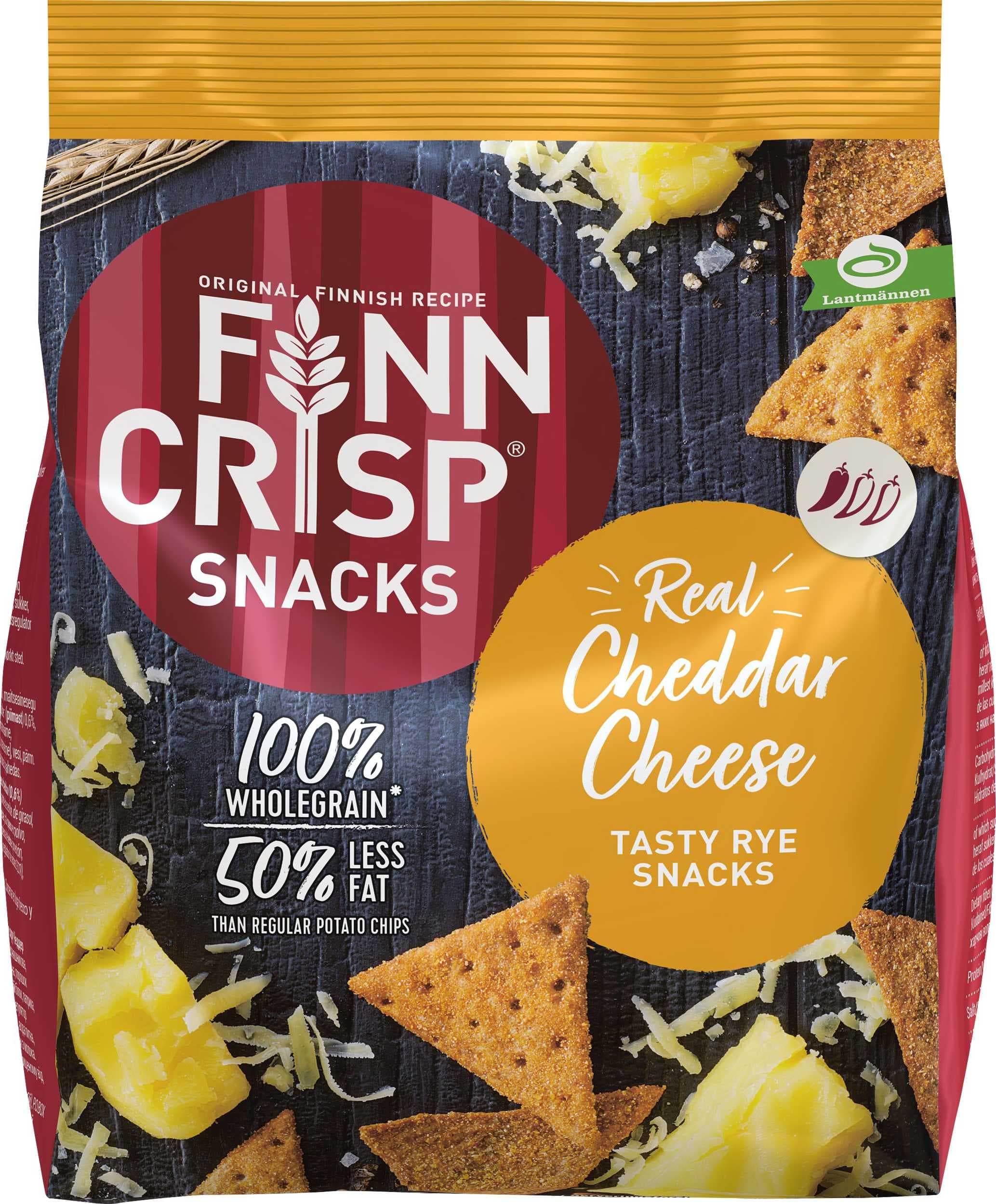 Finn Crisp Žitný snack s příchutí čedaru 150 g