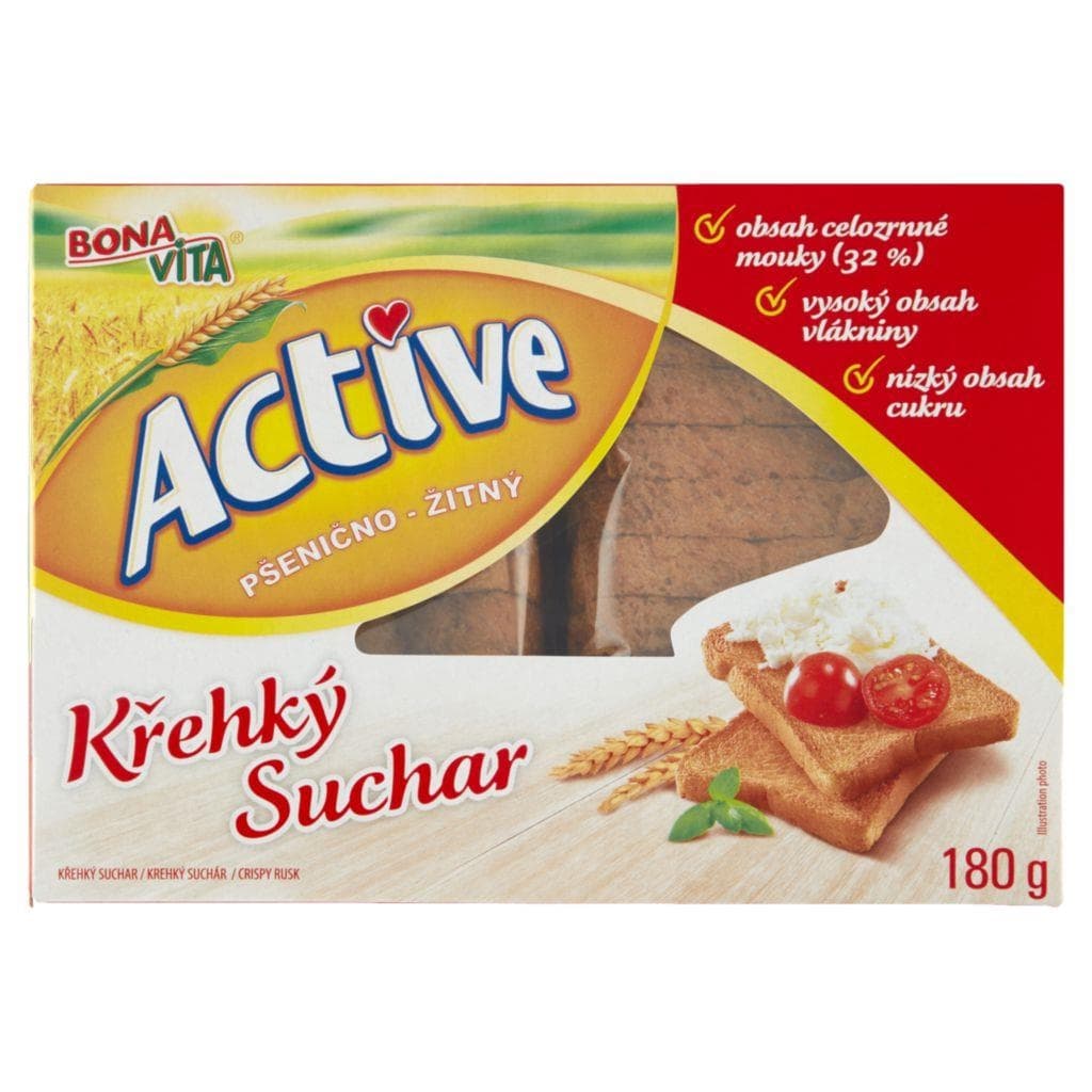 Bona Vita Active Suchar pšenično celozrnný 180 g