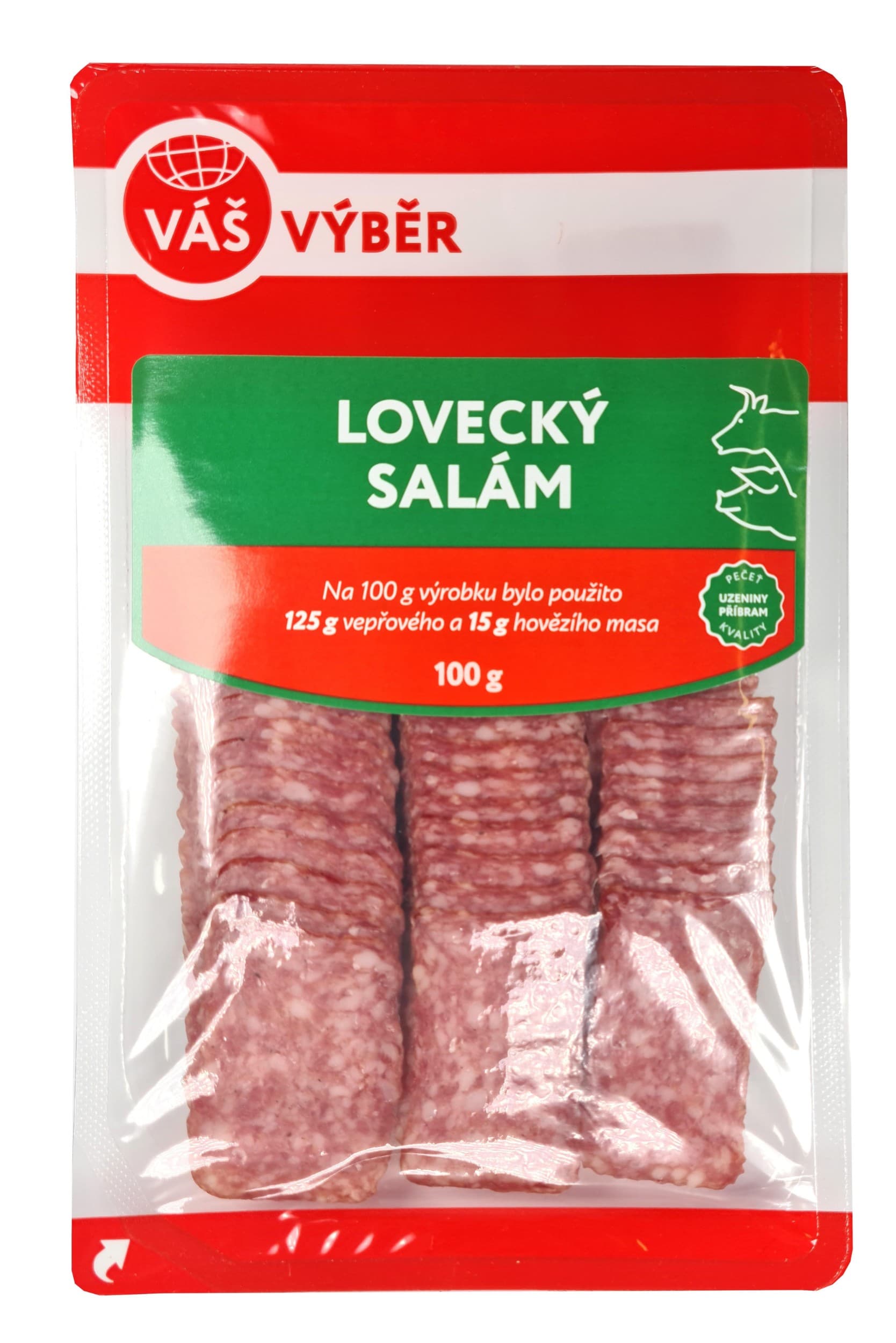 Váš Výběr Lovecký salám krájený 100g