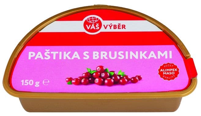 Váš výběr Paštika s brusinkami 150g