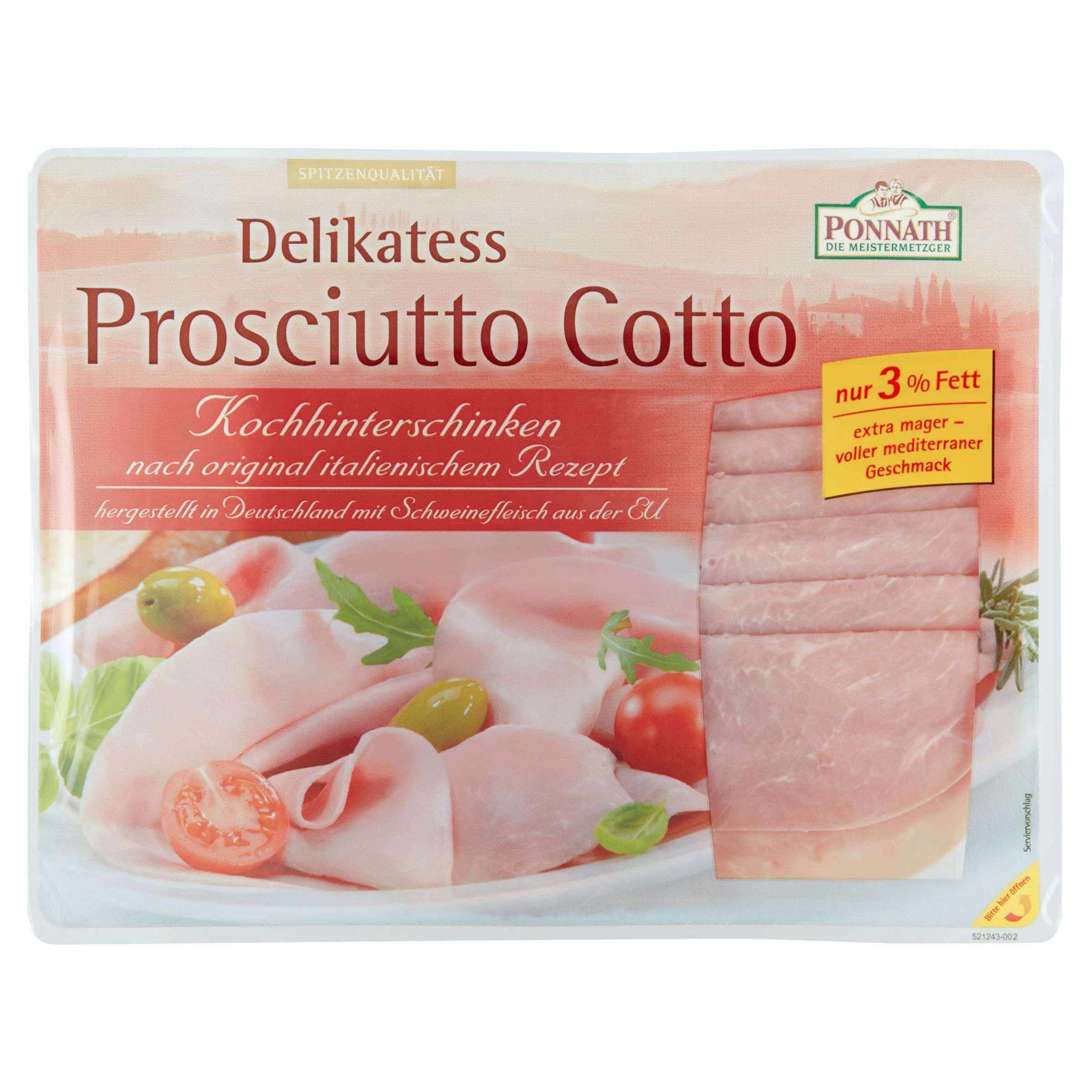 Ponnath Die Meistermetzger Prosciutto Cotto lahůdkové 200 g