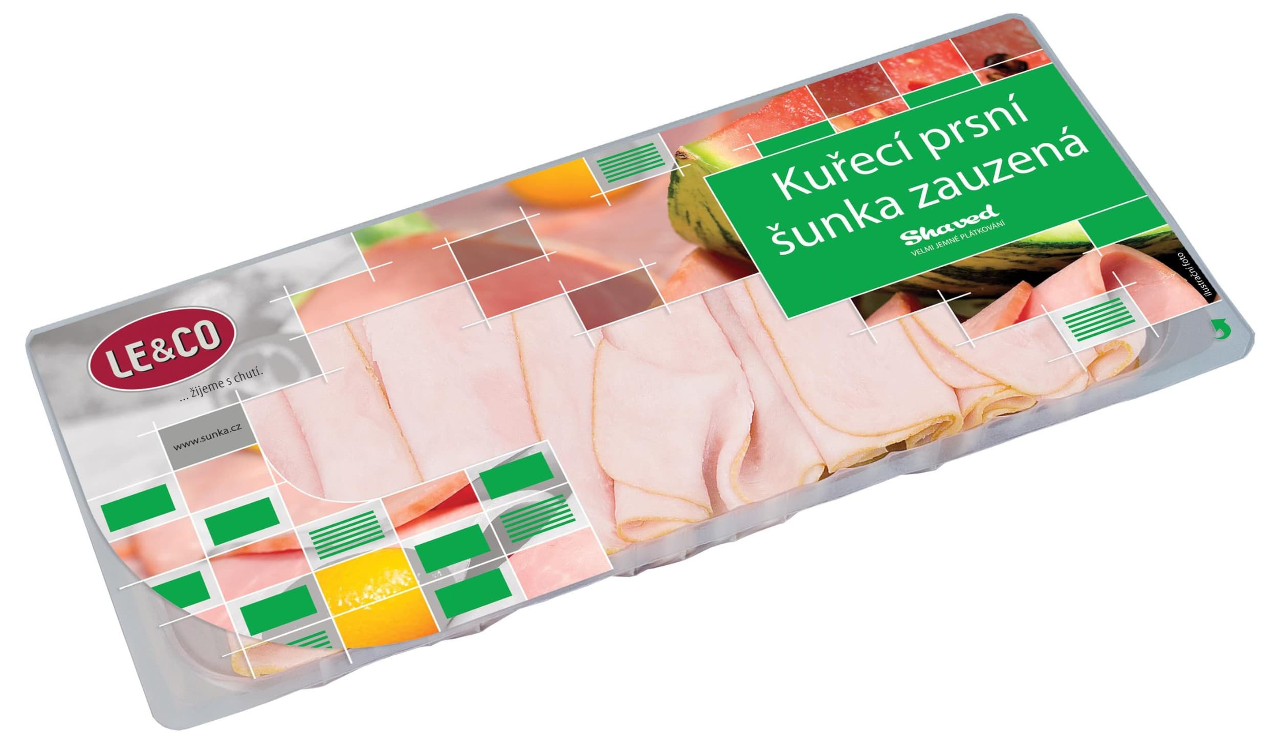 Le & Co Kuřecí prsní šunka zauzená shaved 200 g
