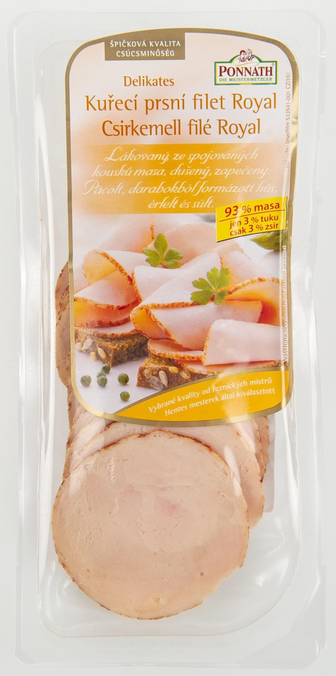 Ponnath Kuřecí prsní filet Royal 125 g