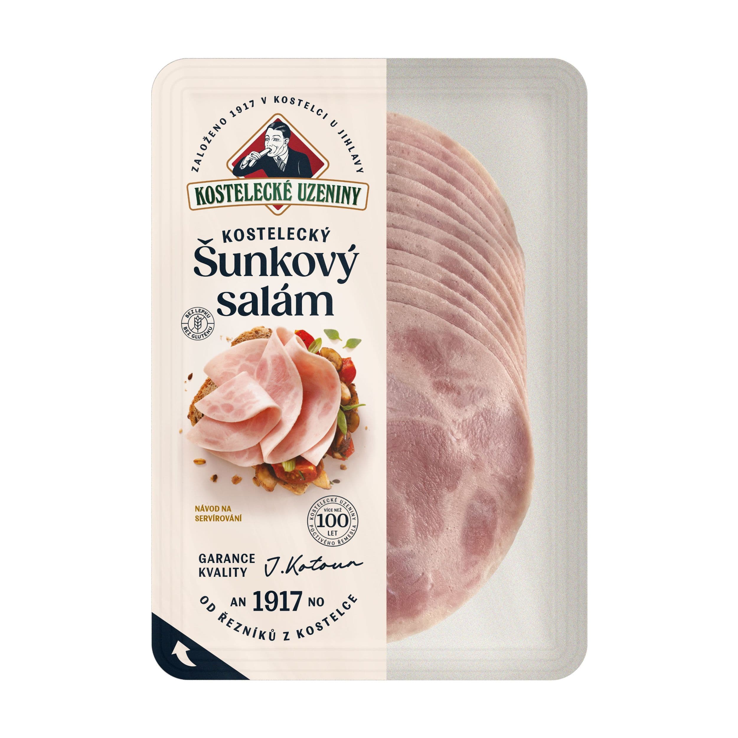 Kostelecké Uzeniny Kostelecký šunkový salám 100g