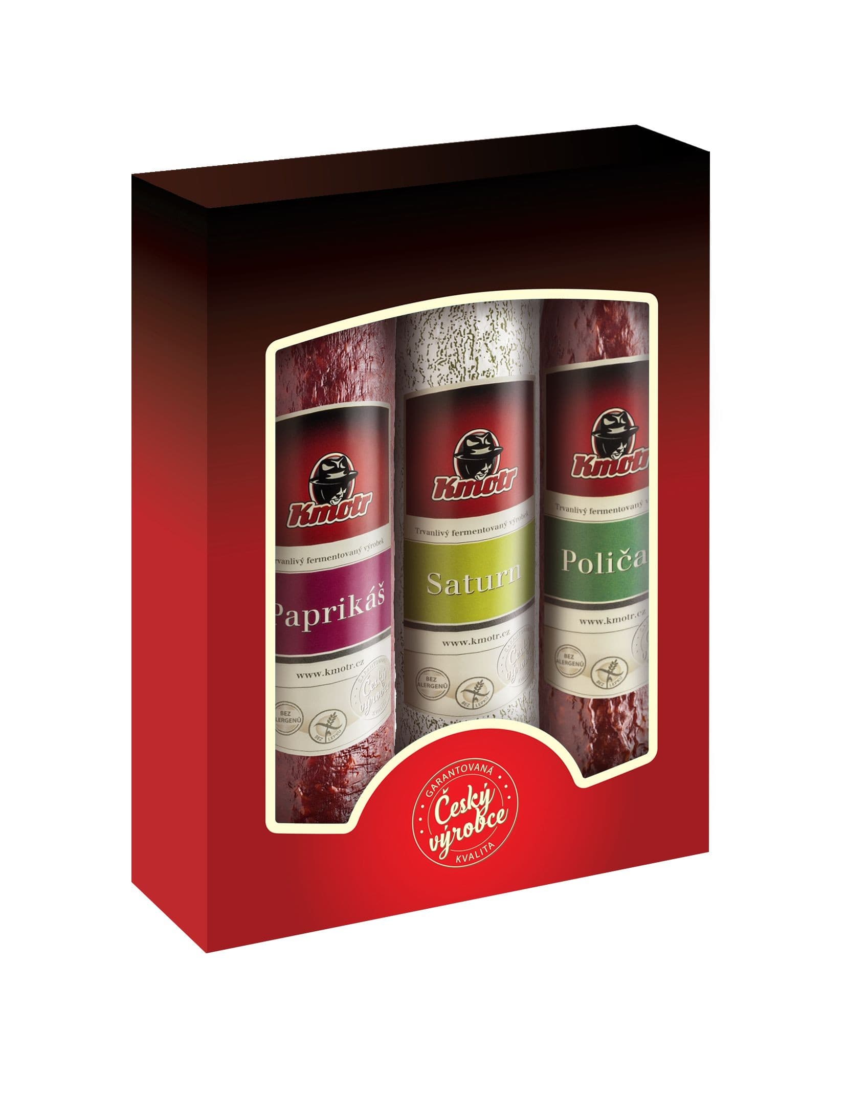 Kmotr Krabička Trio 750 g