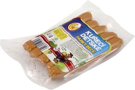 Drůbežářský závod Klatovy Kuřecí dětské párky 250 g