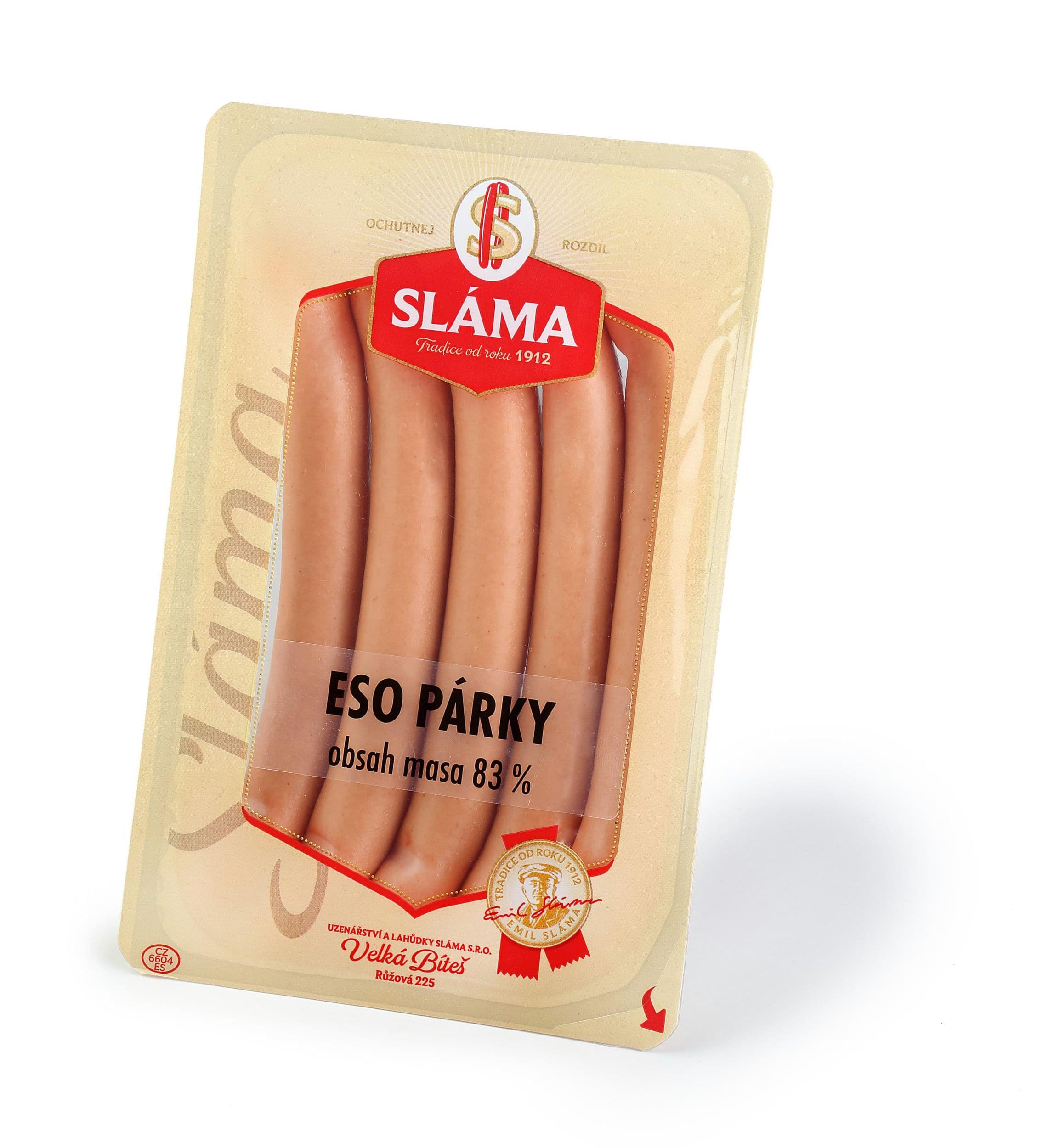 Sláma Eso párky 220 g