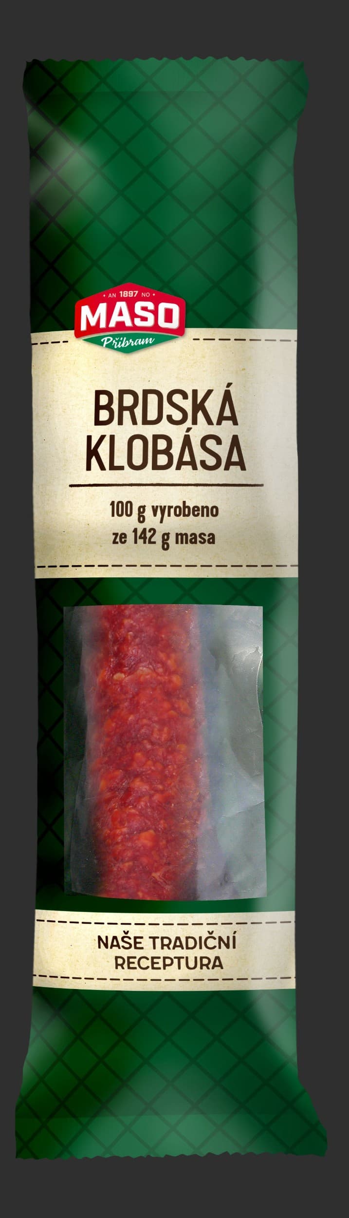 Uzeniny Příbram Brdská klobása 175 g