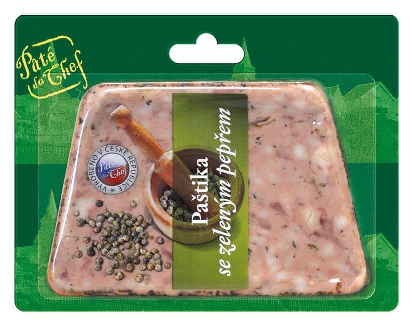 Paté du Chef Ardénská paštika se zeleným pepřem 125 g