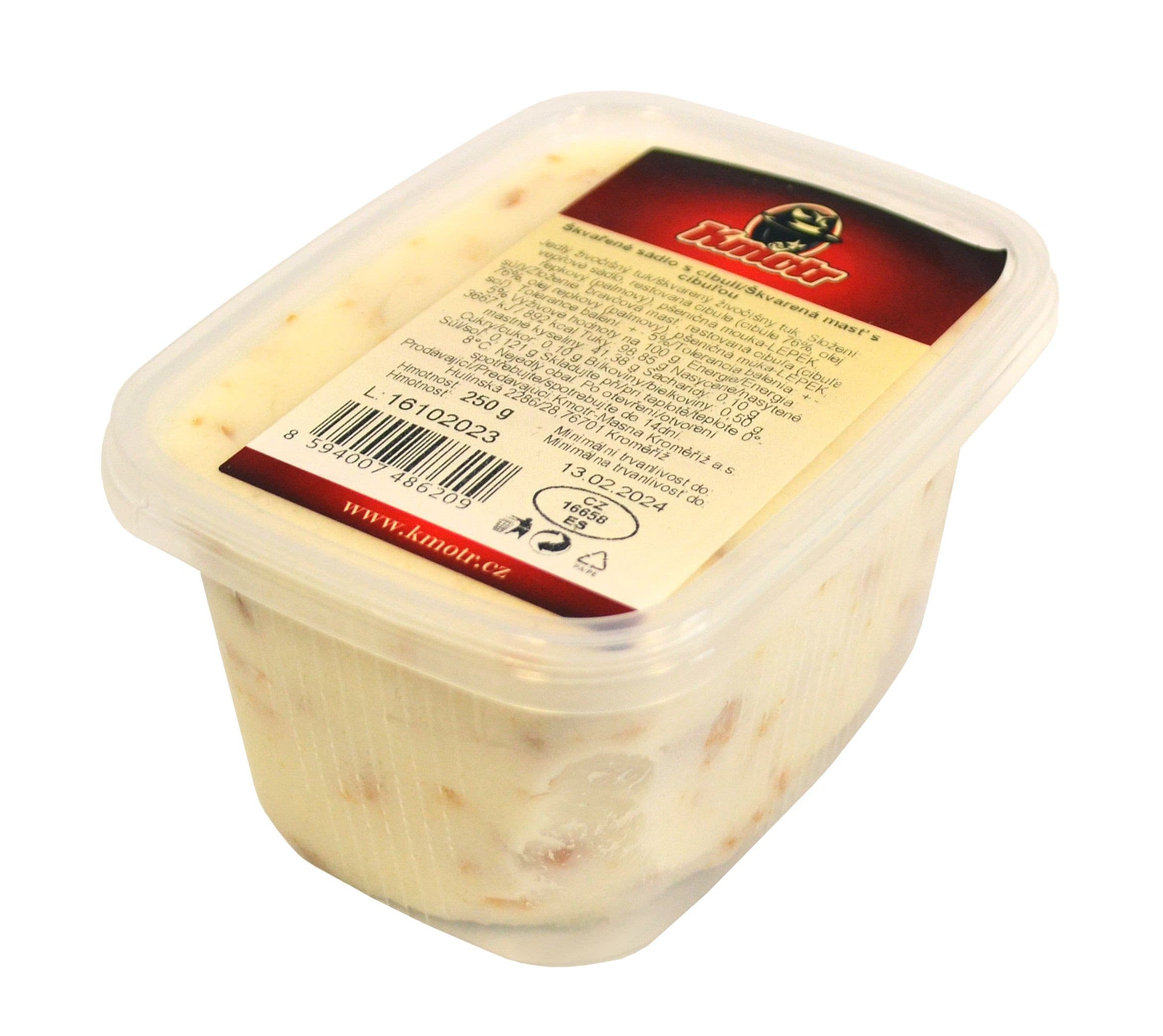 Kmotr Škvařené sádlo s cibulí 250g
