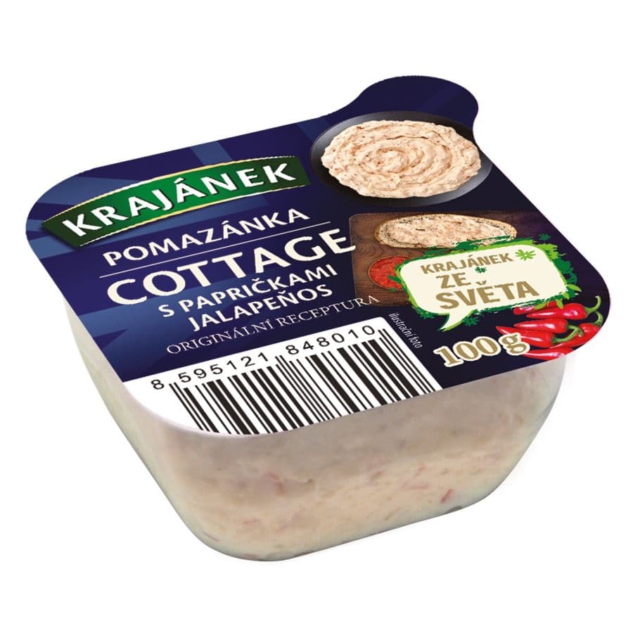 Krajánek Cottage pomazánka s papričkami jalapeňos 100g