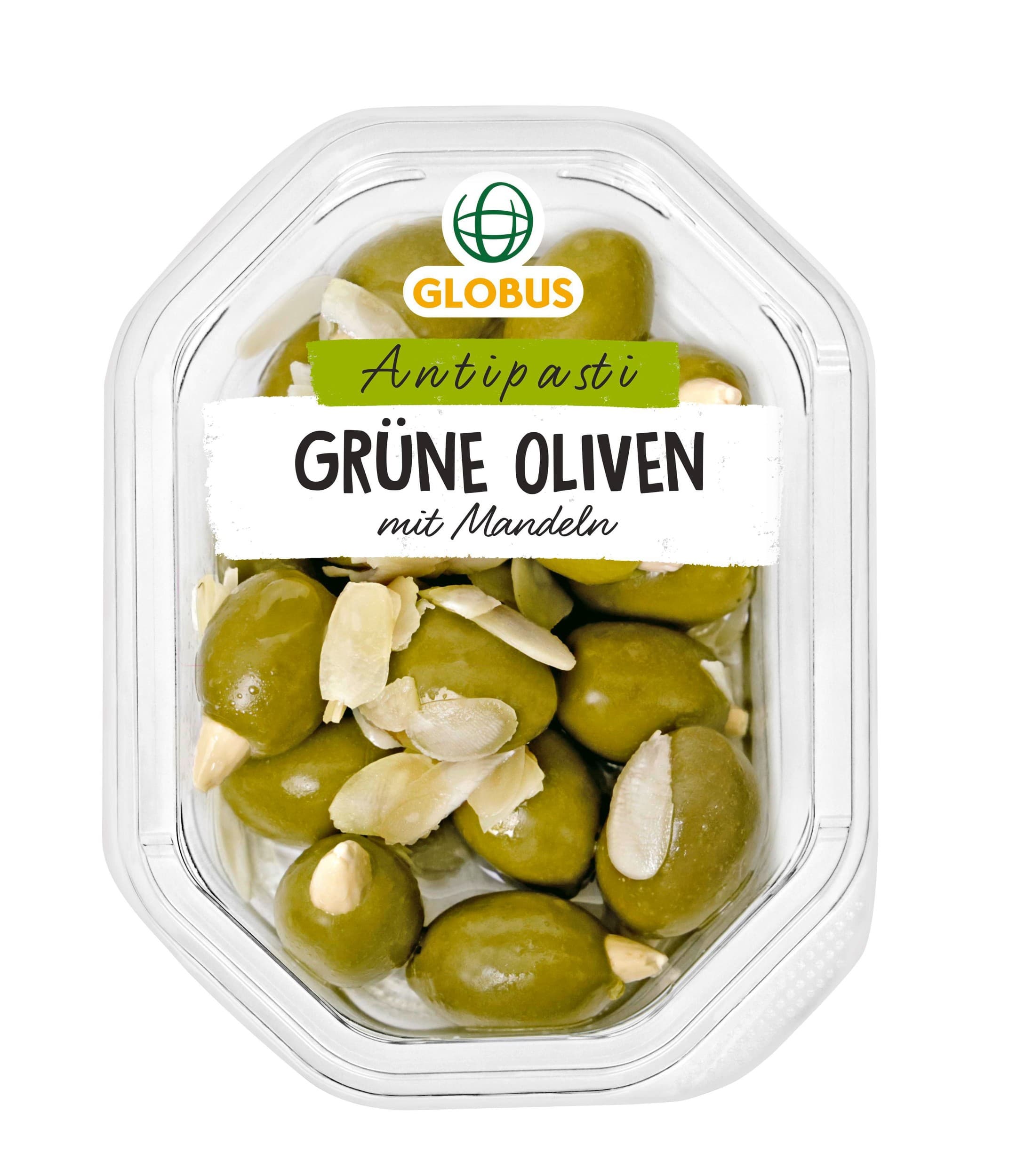 Zelené olivy plněné mandlemi 130 g