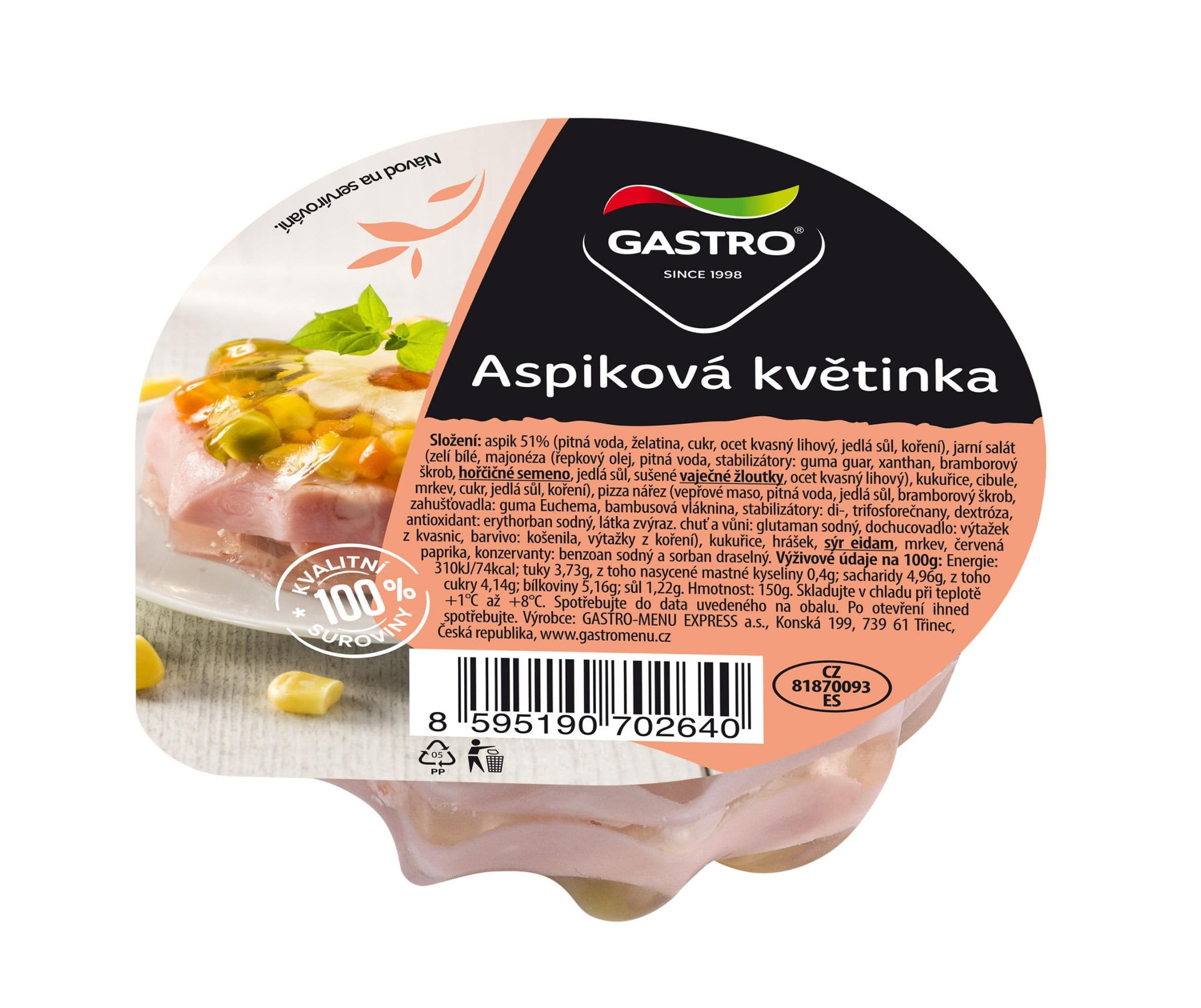 Aspiková květinka malá 150 g