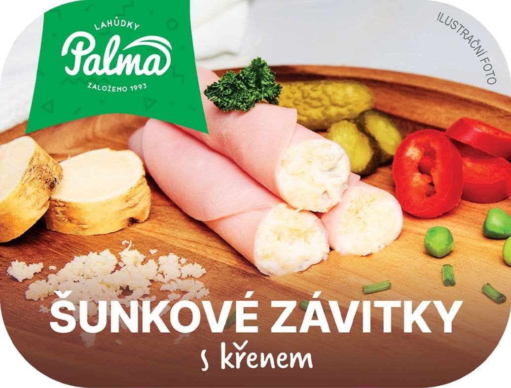 Lahůdky Palma Šunkové závitky s křenem 200 g