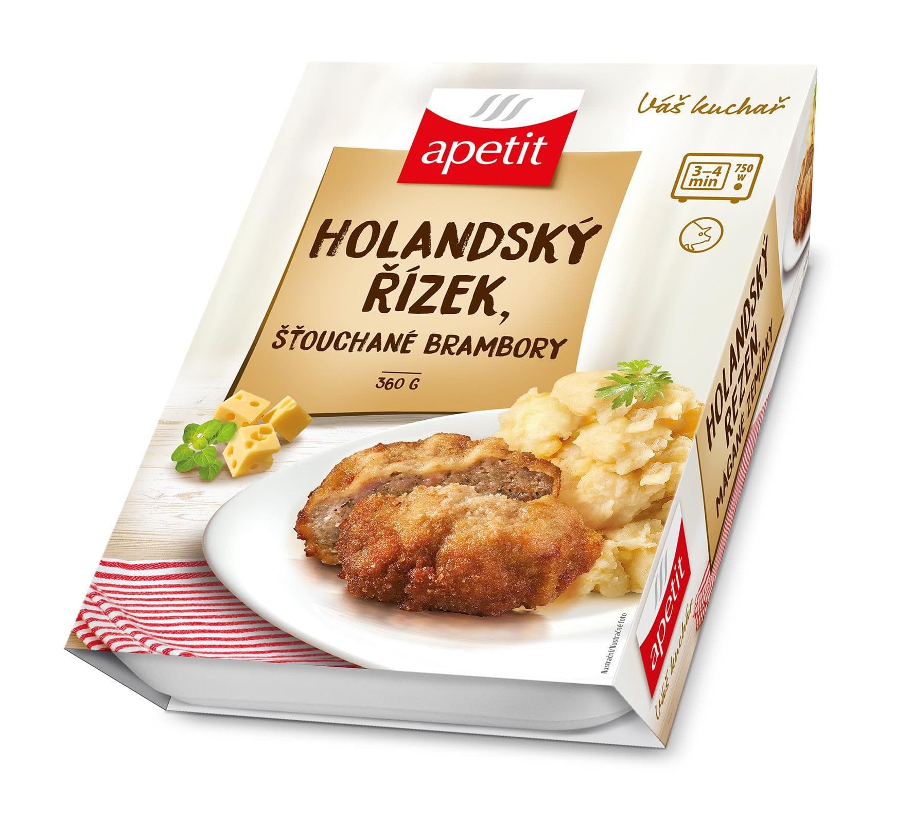 Apetit Holandský řízek, šťouchané brambory 360g