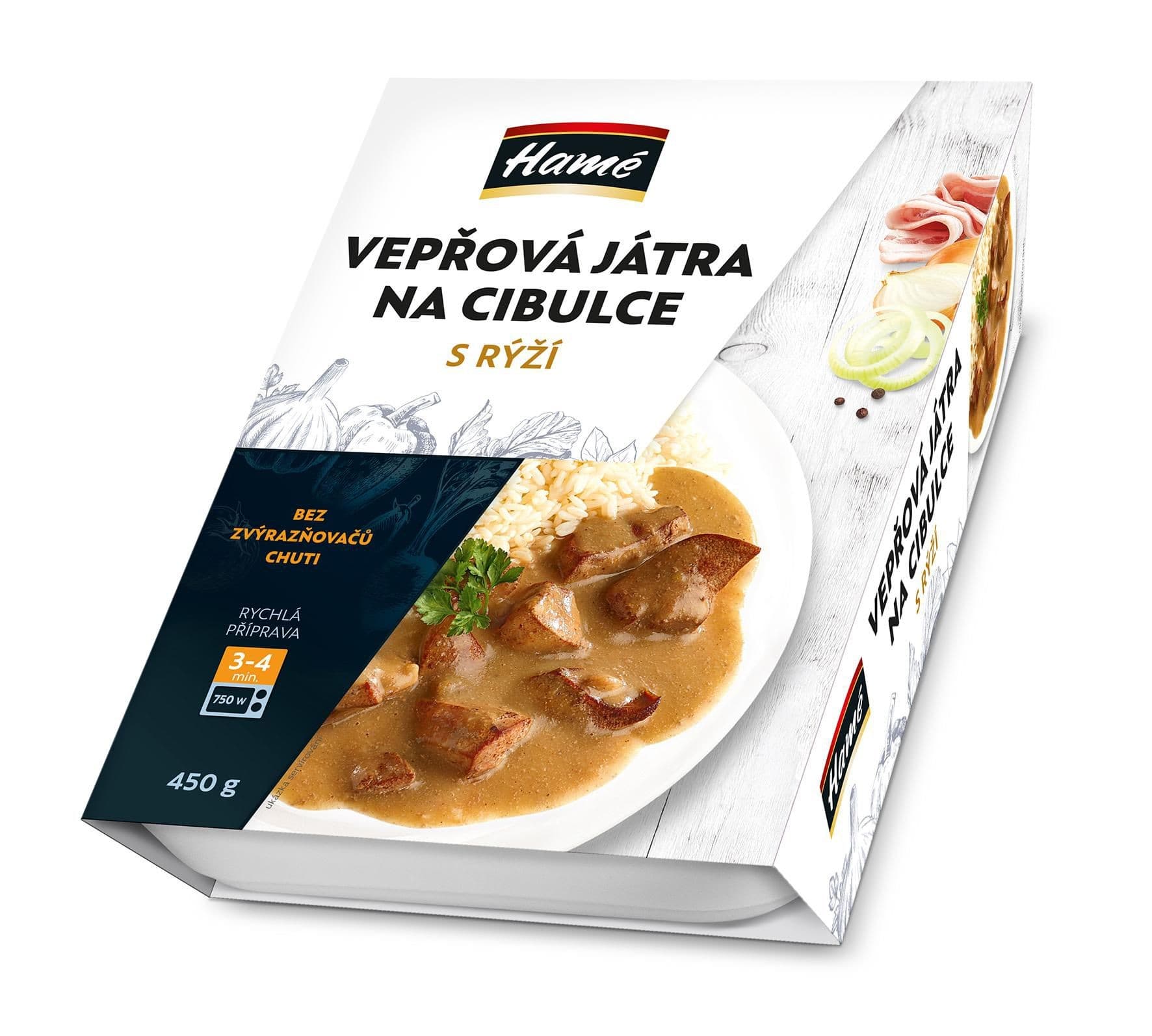 Hamé Vepřová játra s rýží 450g
