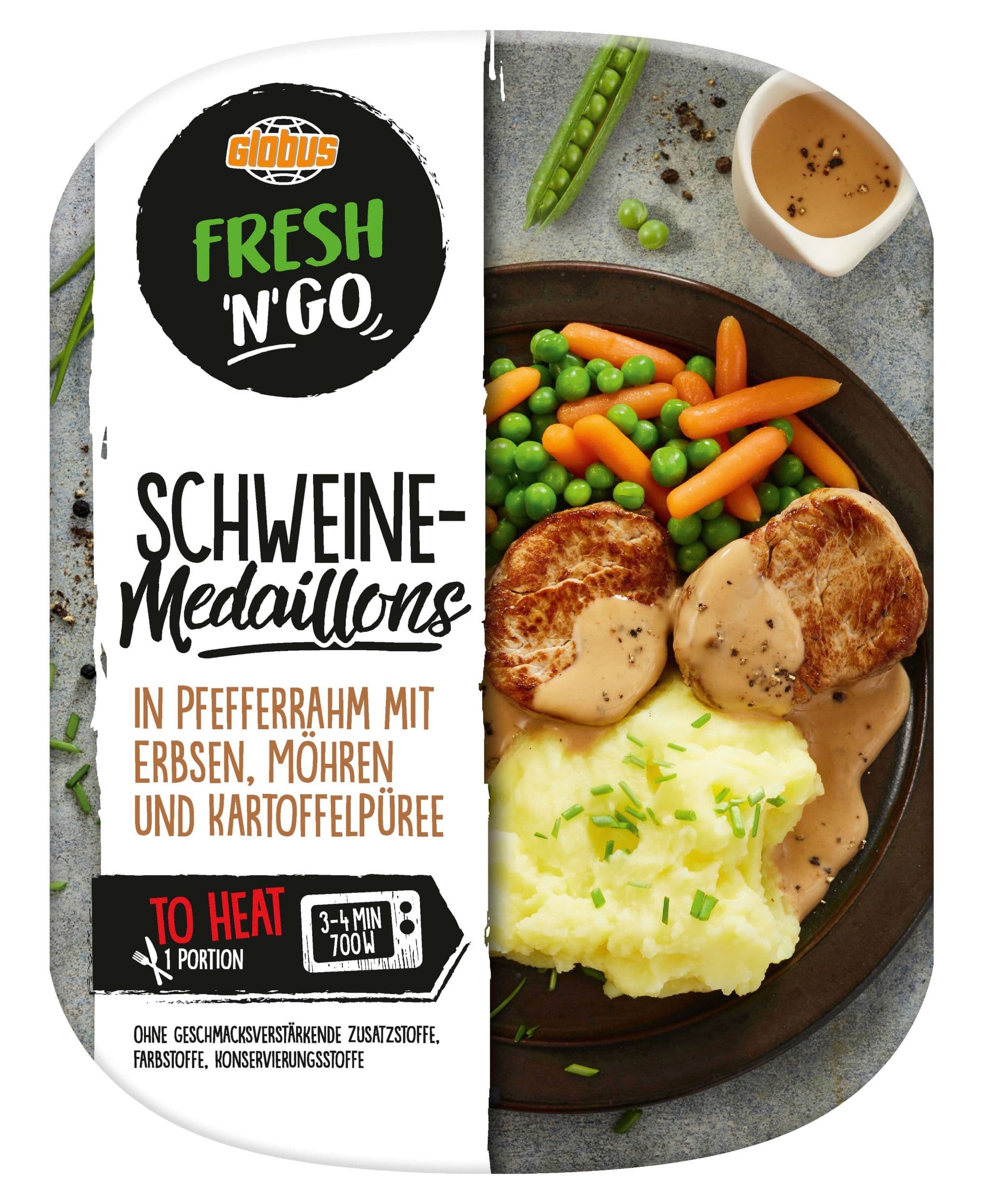 FRESH 'N' GO Vepřové medajlonky v pepřové omáčce 400g