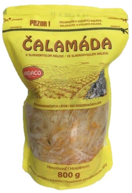 Andaco Čalamáda ve sladkokyselém nálevu bez konzervačních látek 800 g