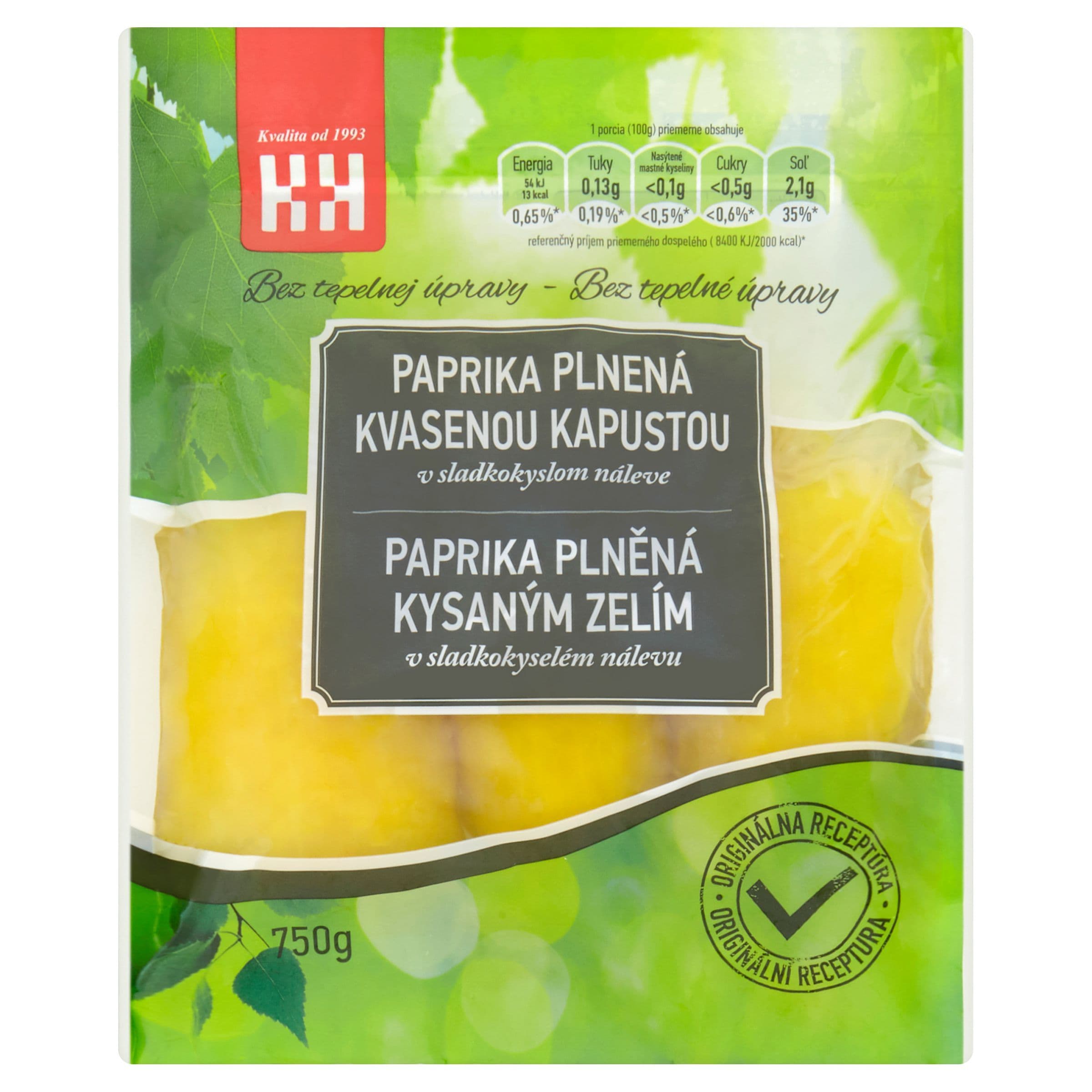 Paprika plněná kysaným zelím 750 g