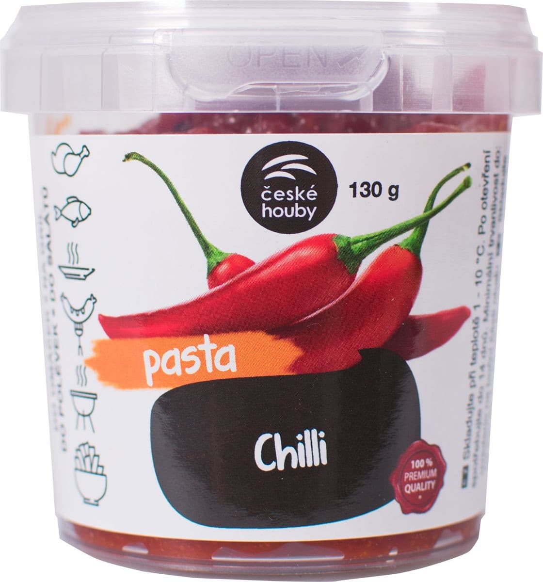 České Houby Pasta chilli 130 g