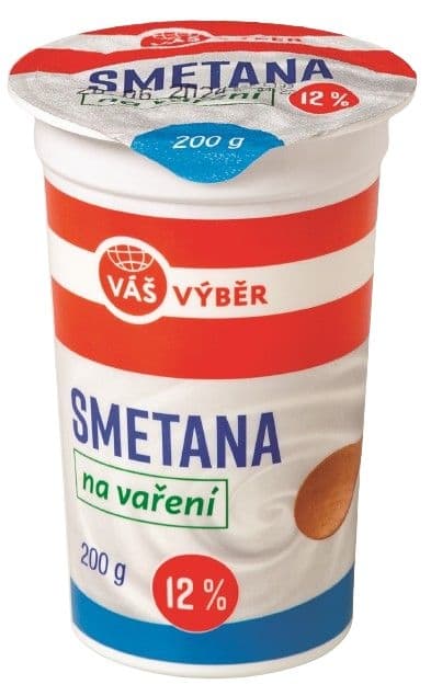 Váš Výběr Smetana na vaření 12% 200g