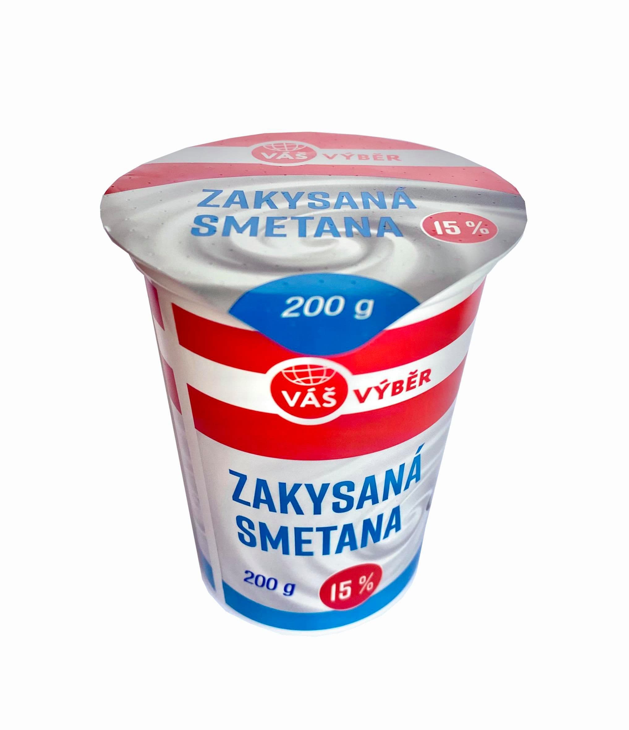 Váš výběr Zakysaná smetana 15% 200g