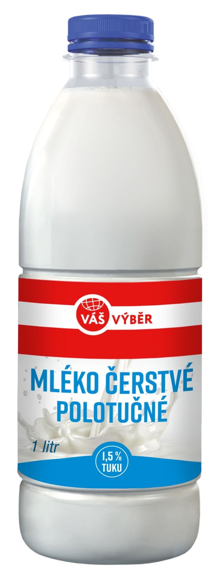 Váš Výběr Mléko čerstvé polotučné 1,5% 1l