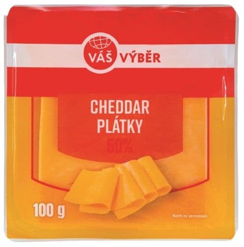 Váš Výběr Cheddar plátky 100 g