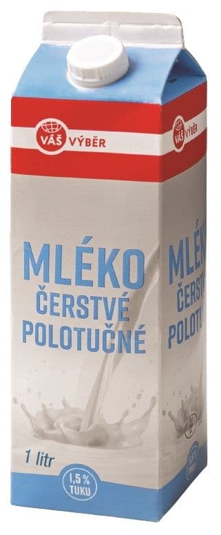 Váš Výběr Čerstvé mléko 1,5% 1L