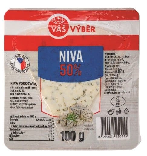 Váš výběr Niva 50 % t.v.s. porce 100 g