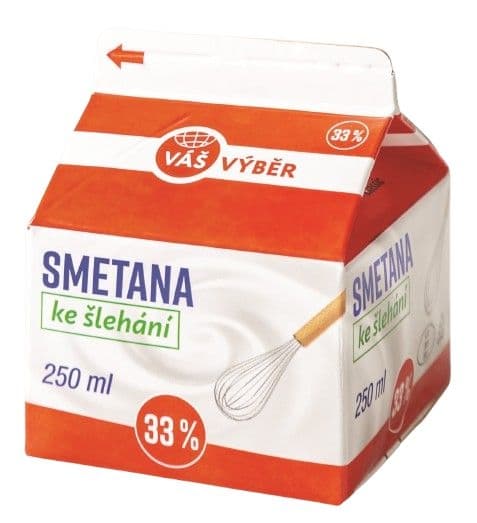 Váš Výběr smetana ke šlehání 250 ml