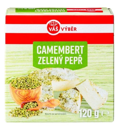 Váš Výběr Camembert zelený pepř 120g