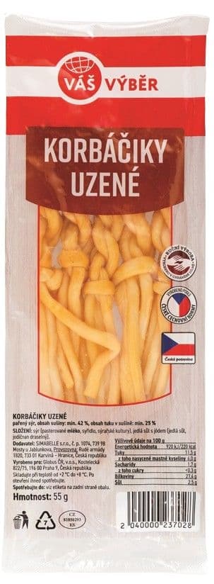 Váš výběr Korbáčiky uzené 55 g