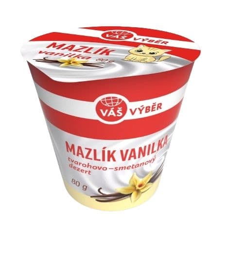 Váš Výběr Tvarohový dezert Mazlík vanilka 80g