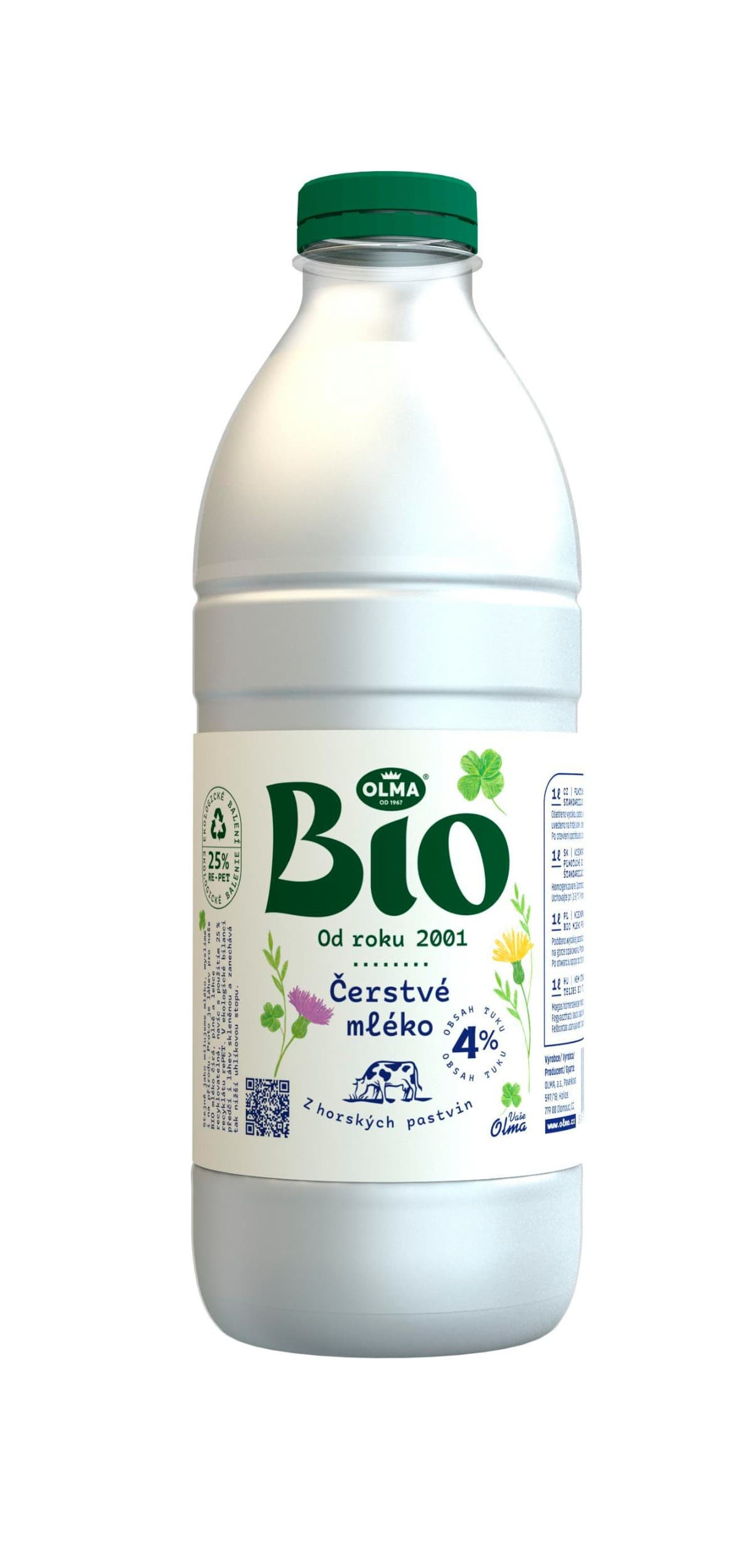 Olma BIO čerstvé mléko 4% 1 l