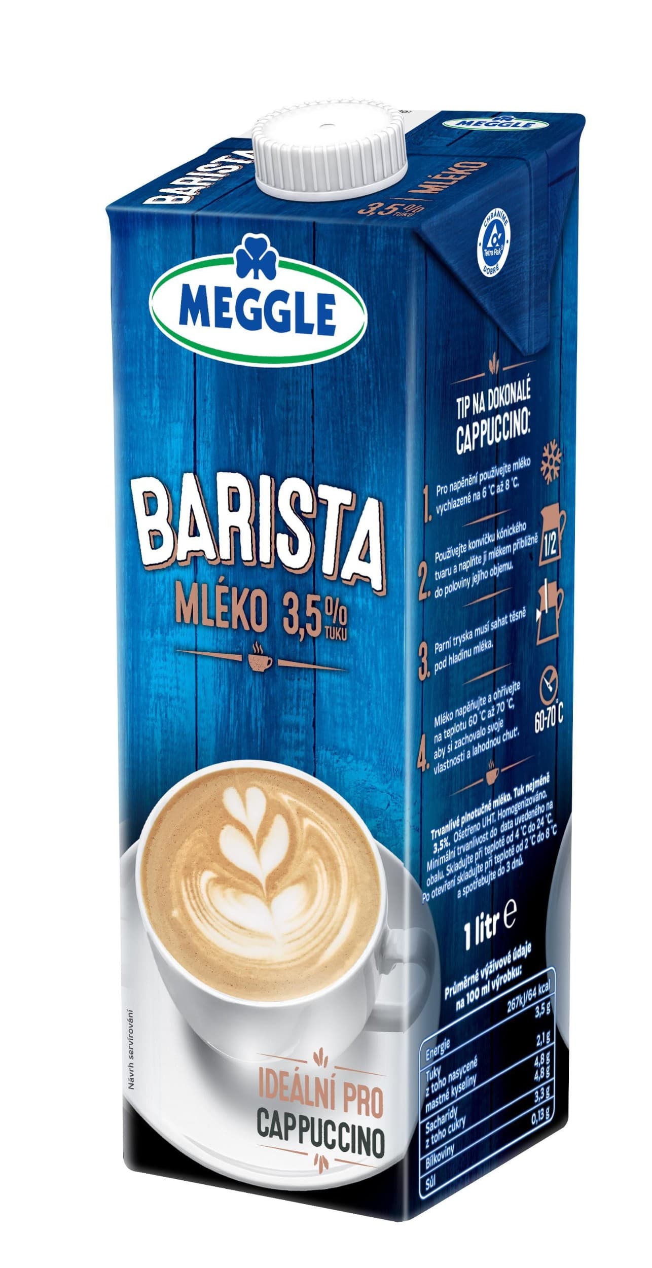 Meggle Barista mléko 3,5% 1 l