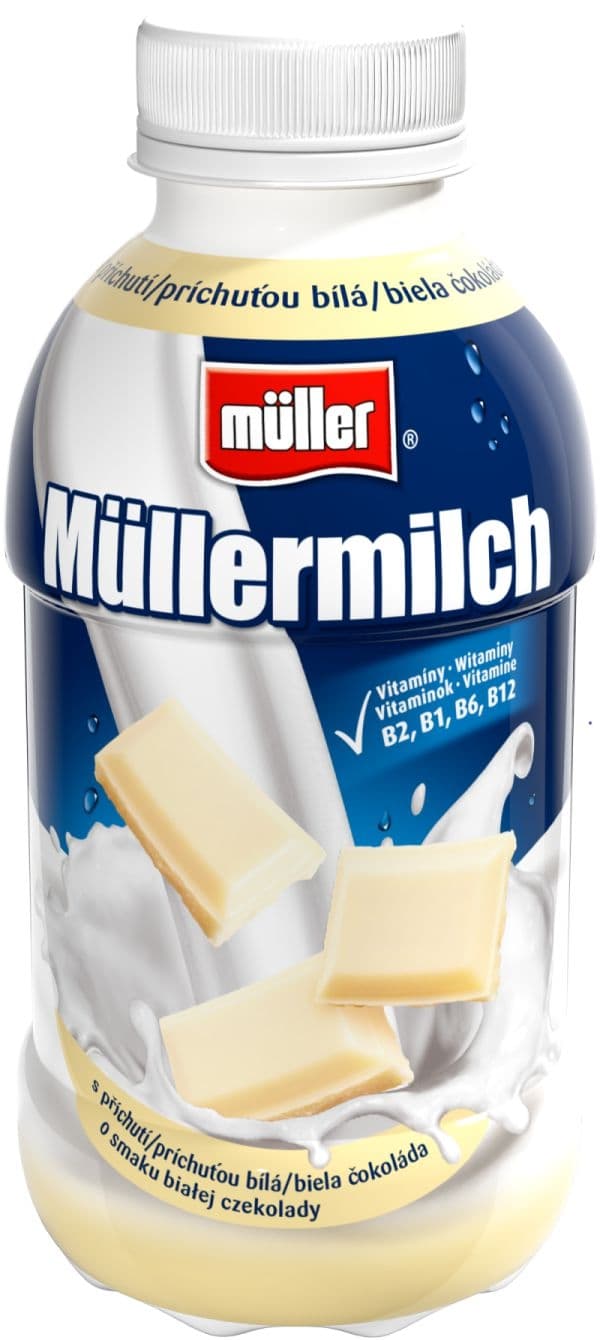 Müllermilch Mléčný nápoj bílá čokoláda 400g, 1,5%