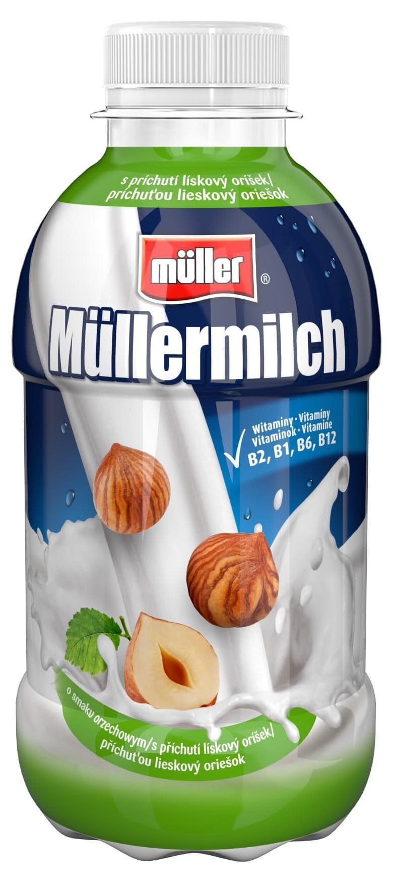 Müllermilch lískový oříšek 400 g, 1,5%