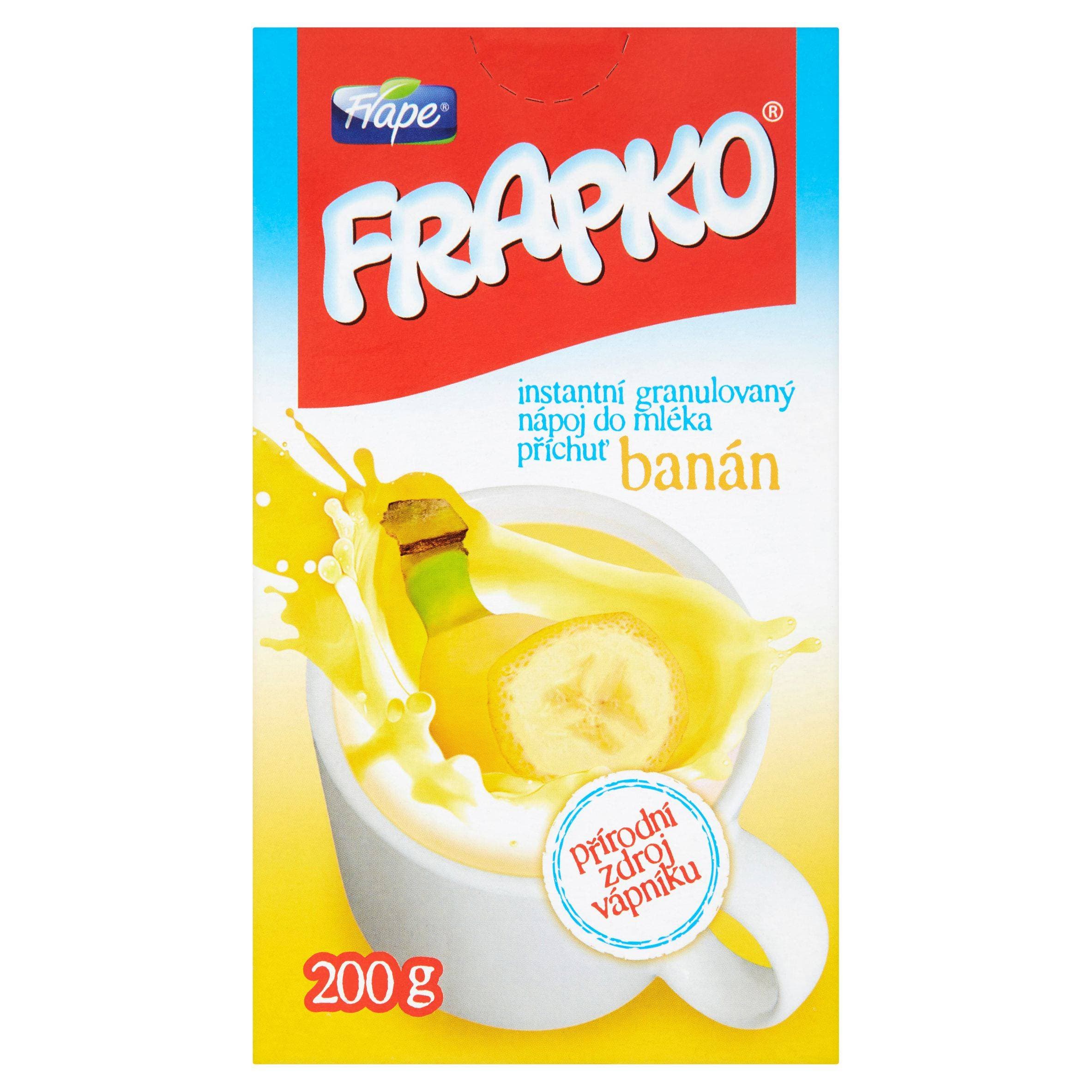 Frapko Instantní granulovaný nápoj do mléka banán 200 g