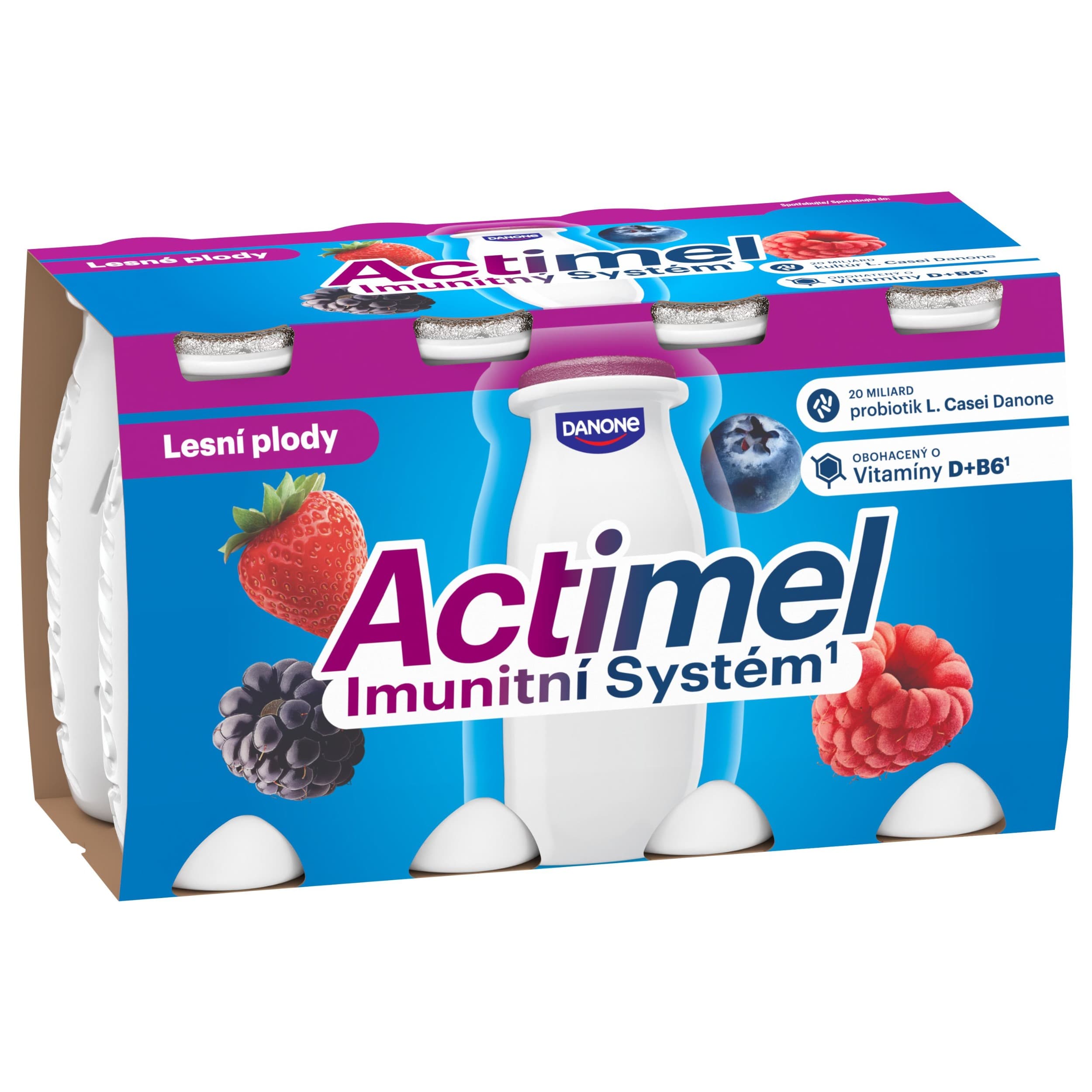 Danone Actimel Probiotický nápoj lesní plody 8x100 g