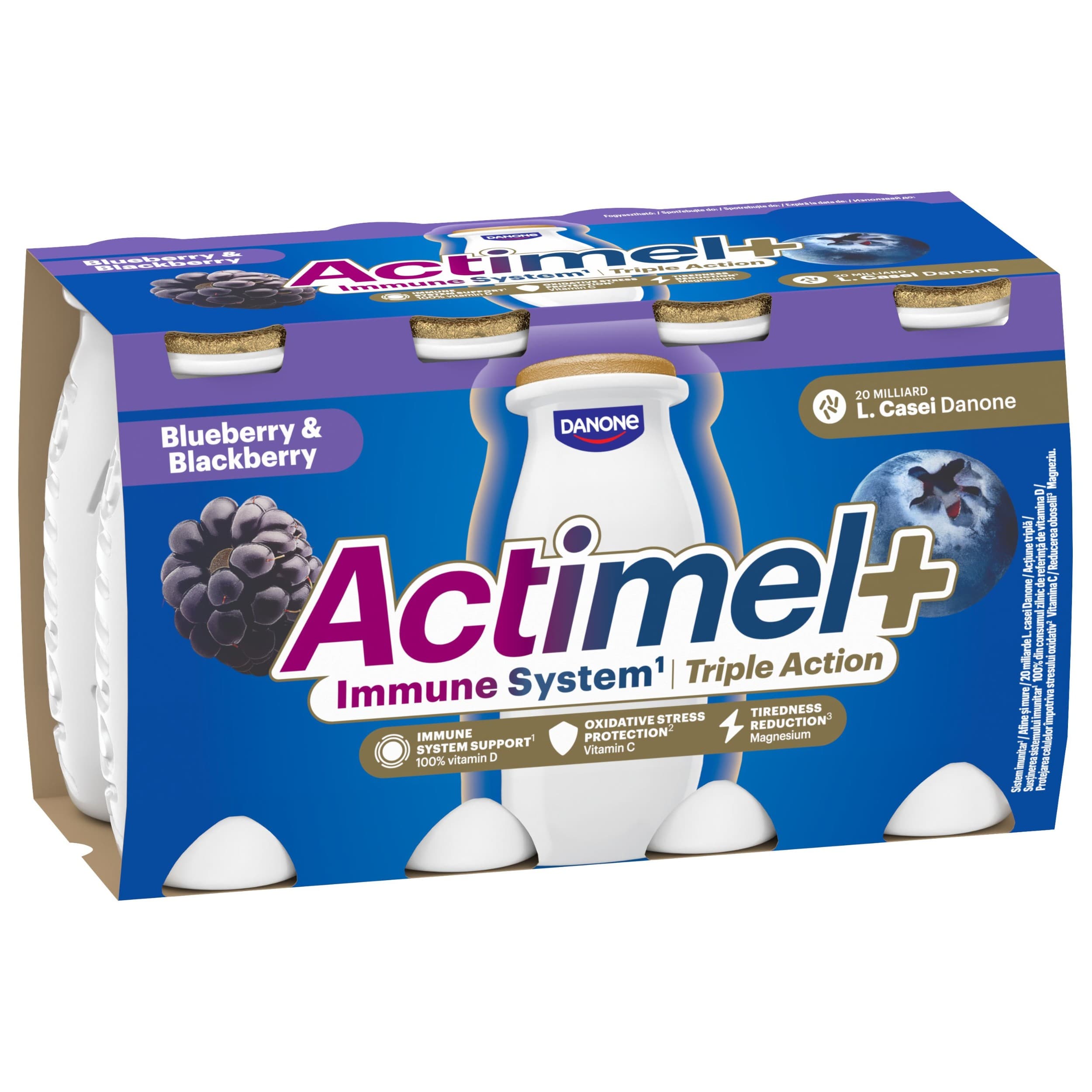 Actimel Triple Action Borůvka - Ostružina 8x100g