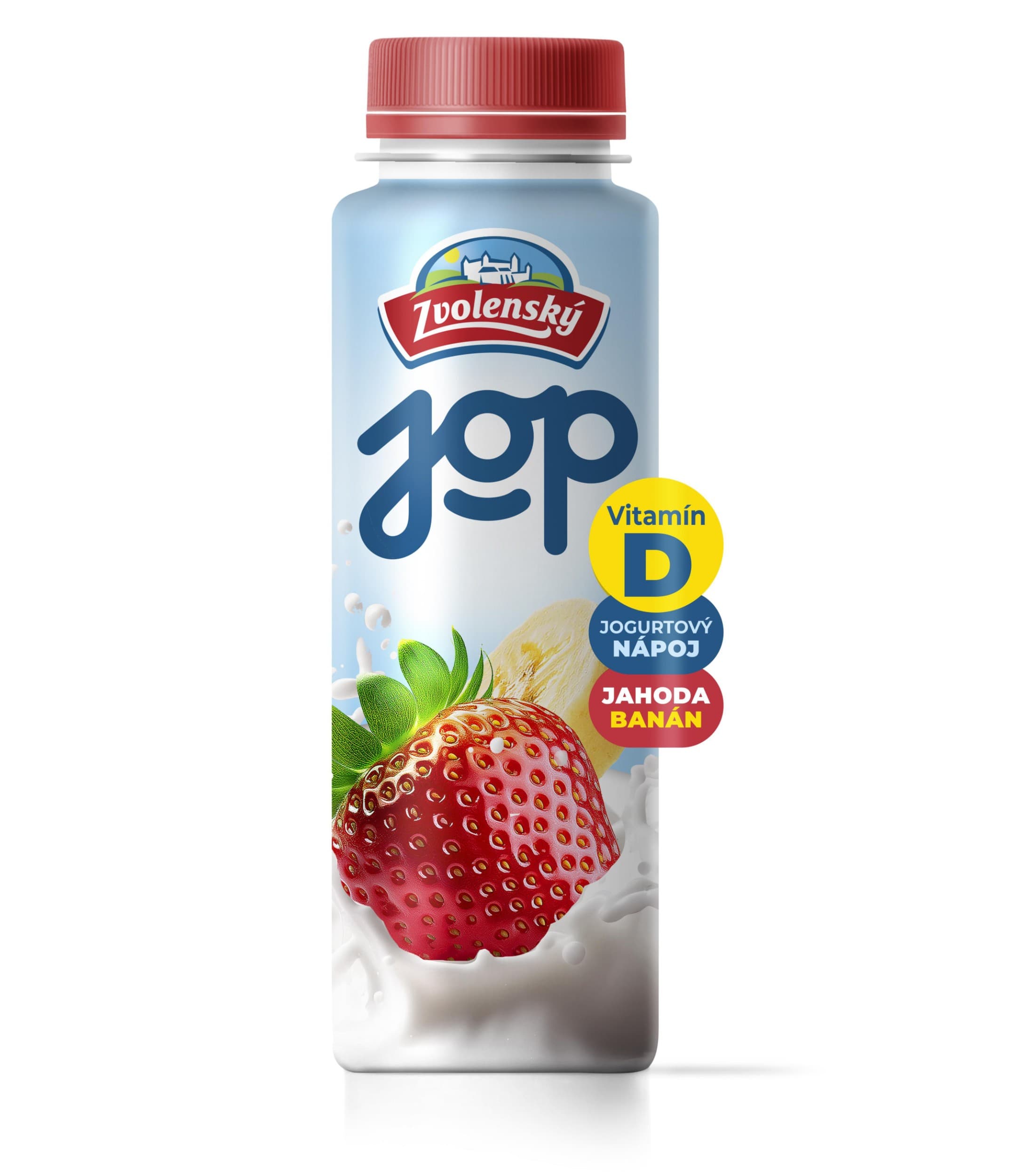 Zvolensky JOP Jogurtový nápoj jahoda banán 280 g