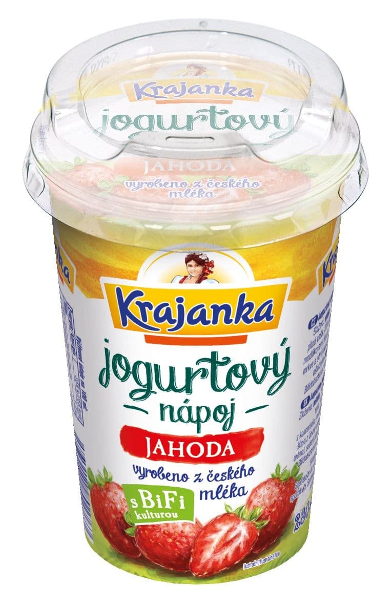 Krajanka jogurtový nápoj jahoda 230ml